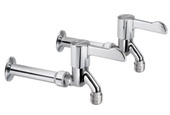 Performa Healthcare Wall Mounted Extended Bib Taps (Pair) 360108