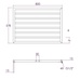 Abacus Metro Towel Warmer 578x800mm Matte White ELME057880WH