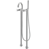 Francis Pegler Morea Floor Mounted Bath Shower Mixer with Shower Kit & Stand 4G3159