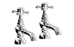 Abode Sentiment Basin Pillar Taps Chrome AB2680