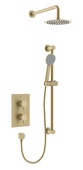 Bristan Prism Concealed Dual Control Shower Pack Brushed Brass PRISM BB SHWR PK