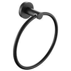 Bristan Round Towel Ring Black RD RING BLK