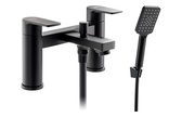 Abode Aquip Deck Mounted Bath Shower Mixer Matt Black AB2834