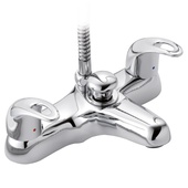 Francis Pegler Izzi Deck Mounted Bath Shower Mixer with Shower Kit 4G4097