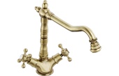 Abode Melford Monobloc Mixer Tap Antique Brass AT1043