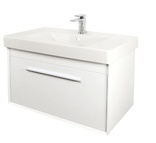 Abacus Simple 80cm Basin Vanity Unit White