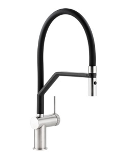Abode Fraction Semi-Professional Mixer Tap Brushed Nickel AT2161