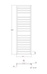 Abacus Metro Towel Warmer 1655X500mm Textured Grey ELME165550GT