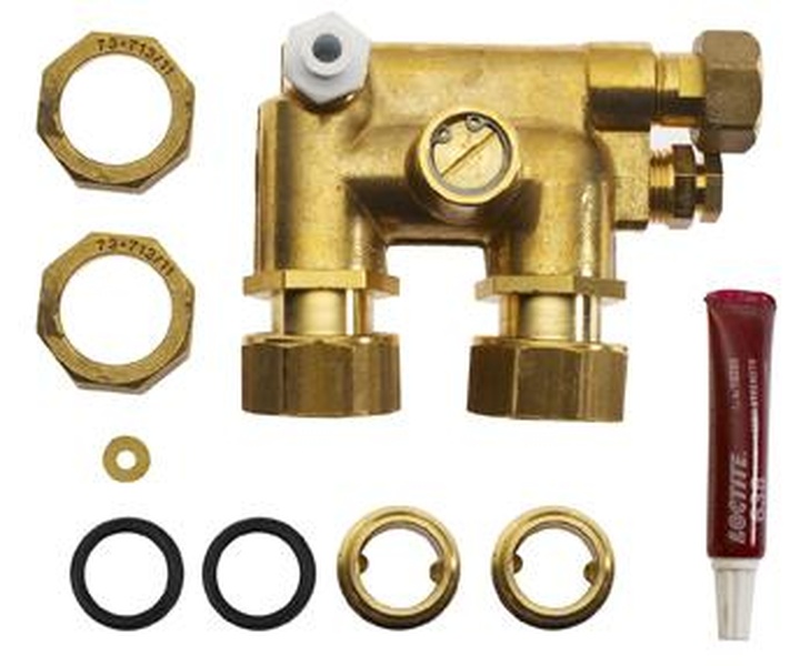 Worcester 87161214810 flow / return manifold kit
