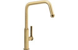 Abode Hex Single Lever Mixer Tap Antique Brass AT2087