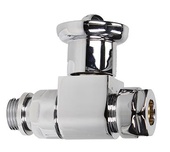 BiWorld Contemporary Chrome Straight Wheel Head Valve EV-M15S