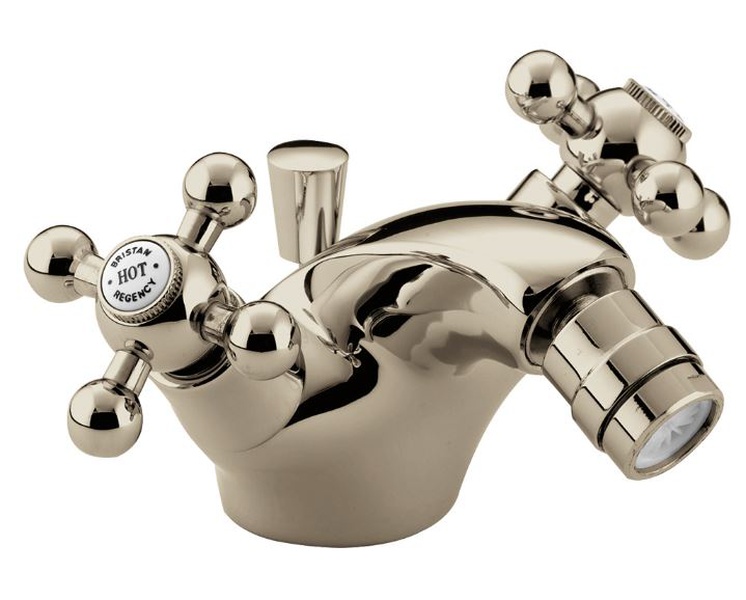 Bristan Regency bidet mixer with popup waste Gold (R BID G)