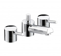 Bristan Prism Three Hole Basin Mixer With Pop-Up Waste PM 3HBAS C