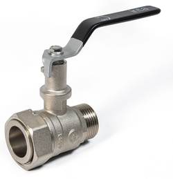 Inta 1 1/4˝ Female Swivel x 1 1/4˝ Male Flat Face Extended Lever Ball Valve HPBV114X2