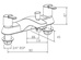 Francis Pegler Araya Deck Mounted Bath Shower Mixer with Shower Kit 4S1204