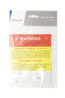 Interpart Warning Sticker - Immediatley Dangerous (INP0308)