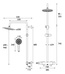Bristan Buzz Thermostatic Bar Shower Brushed Brass BUZ SHXDIVCTFF BB 