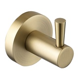 Bristan Round Robe Hook Brushed Brass RD HOOK BB