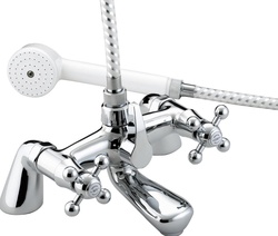 Bristan Regency Pillar bath shower mixer Chrome (R BSM C)