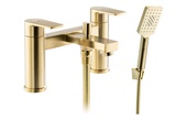 Abode Aquip Deck Mounted Bath Shower Mixer Brushed Brass AB2844