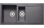 Prima+ Granite 1.5B & Drainer Inset Sink Gun Metal CPR324