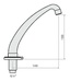 Inta basin-mounted swivel tube spout 5162CP