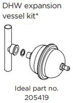 Ideal DHW Expansion Vessel 205419