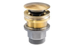 Abode Uno Basin Clicker Waste Universal Antique Brass ABX1013