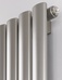 MHS Rads 2 Rails Finsbury Single Panel Vertical White Radiator 1800x300mm FIVSWH-18-300