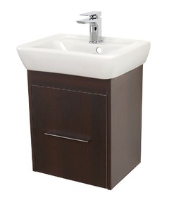 Abacus Simple Cloakroom 45cm Basin Vanity Unit Wenge 