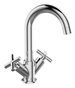 Bristan Naxos Basin Mixer with Clicker Waste Chrome NAX BAS C