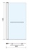 Abacus Essentials 1 Part Bath Screen with Towel Bar 1500x800x6mm ATGL-GE01-1115