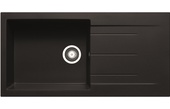 Prima+ Granite 1B & Drainer Inset Sink Black CPR318