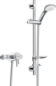 Bristan Prism Thermostatic Exposed Dual Control Shower Valve with Adjustable Riser Kit PM2 CSHXAR C