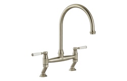 Abode Oxbury Bridge Mixer Tap Brushed Nickel AT2224